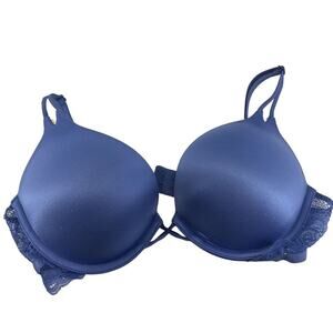 Victoria's Secret Bombshell Plunge Blue Lace Detail 32C